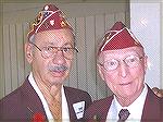 Joe Sangermano and Clif Streat, are veterans who were prisoners of war in Germany during World War II. Photo by Bill Pike.