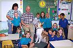 Jack Barnes and therapy dog King had the pleasure of visiting teacher Cindy James and her first grade class at the Ocean City Christian School. The students were very well behaved and asked a lot of v