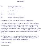 Transmittal letter from Mike Borland attached to removal letters for six OPA Directors. 6/29/2006 (incorrectly dated 7/29/2006)