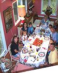 The Barnes family enjoys the &quot;traditional&quot; lobster dinner as Jack barnes III and his family from Cranberry Pa. get together with brother Jim and his family from Ocean View De. at the Barnes 
