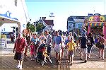 15 members of the Barnes's extended family hit the Boardwalk on Saturday evening.