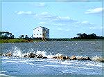 How did this house ever get approved?  It had water all around it.  This was at George Island Landing on Sept 11, 2006.