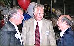 Michael James (center), Rick Meeham (left), Wayne Gilchrest (right) at a fundraiser for Michael James at the Ocean Pines Yacht Club on 10/8/2006.