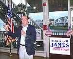 Wayne Gilchrest speaks at a fundraiser for Michael James at the Ocean Pines Yacht Club on 10/8/2006.