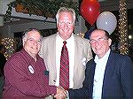 Michael James (center), Tom Cetola(left), Wayne Gilchrest (right) at a fundraiser for Michael James at the Ocean Pines Yacht Club on 10/8/2006.