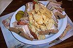 Turkey Club sandwich served at the Nassawango Country Club Grill in Snow Hill for the unbelievable price of $4.75. 