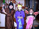 Daniel, Luke and Gracie Barnes prepare for Trick or Treating at their Pittsburgh home. 