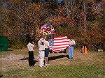 Scouts conduct flag retirement ceremony