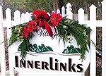 The sign at Inner Links was decorated as part of the &quot;Decorating Ocean Pines for the Holidays&quot; event sponsored by the Ocean Pines Garden Club, on November 28th.