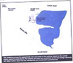 Site plan as shown in Community Center Prospectus prior to referendum.