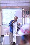 1 of 3 Photos:  Taken at the OPA Board Meeting of 2/1/07 to review the placement of the sediment control pond near the Veterans Memorial.  Conclusion:  Well attended meeting; options were discussed; t
