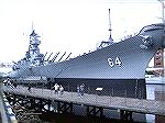 Battleship Wisconsin berthed at Norfolk and available for tour.
