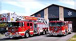 New ladder and pumper trucks at the Ocean Pines Volunteer Fire Deppartment.

Photo from OPVFD.