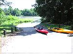 The boat ramp at Records Pond is a convenient place to launch for a pleasant paddle up the James Branch.  (For a 6/24/2007 Kayak trip report on the message board: Message #464151.)