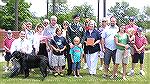 Sergeant R. J. Sturgil and family at Veterans Memorial ceremony for paver placement. 