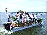 The Garden Club's entry in the 2007 Boat Parade.