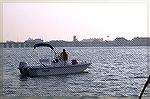 One of the better anglers in the Ocean Pines Anglers Club, Don Messina looks for flounder near the Rt 50 bridge in the MSSA flounder tournament.  