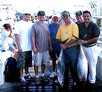 L-R front row: Mike ? (Mike dePalma's brother-in-law), Mike DePalma (DePalma Dentistry), John DePalma (Mike's dad),Chip Bertino (The Courier). Back row: Ron Fisher (PRMC) and Bob Lassahn (The Courier)