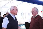 Image from Grand Opening of the Ocean Pines Sports Core indoor pool enclosure on 10/13/2007. OPA board members Les Pursell (left) and Dave Stevens.