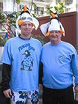 Woody Butch German, returning first place Penguin in the individuals category (left), poses with his father prior to the big event. Woody raised $2,575 for the hospital’s foundation this year to maint