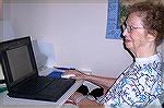 Thanks to Forum member John Conway, who donated a used laptop computer,and others that found her a printer, Berlin Nursing Home Resident Mary Jane has found a lot to fill her free time. She has become