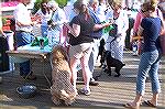 Dogs and owners register at the Humane Societys annual Board Walkin For Pets in Ocean City. 