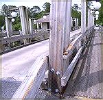 Another example of damage to the bridge railing in Ocean Pines.  This bridge had major railing damage to the outbound side just a few years ago.