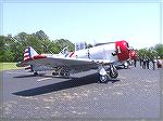 One of the GEICO Skytypers SNJ aircraft. They served as a trainer for many of the WWII pilots.