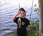 There is no doubt that Austin Borns, visiting Ocean Pines from Forest Hill, Md. paid attention to his lessons at the Ocean Pines Anglers Club...Teach A Kid To Fish day at the south pond.
