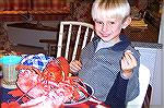 Carson Barnes, grandson of Jack & Andrea Barnes gets a taste of an Ocean City lobster fresh off the boat.