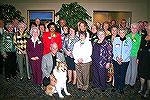 Photo of volunteers recognized by Worcester County as Marylands Most Beautiful for 2008. Recipients from Ocean Pines were Jack Barnes and therapy dog King; Madalaine How; Carol and Al Kastner; David L