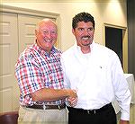 Pete Gomsak (left) and Bob Thompson (right) were elected to the Ocean Pines Board of Directors as announced at the annual meeting on 8/8/2009.