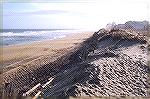 Beach at 130th street looking south which was one of the harder hit places in Ocean City.