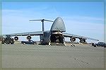 One of the largest cargo airplanes in the world stationed at Dover Airbase in Delaware.