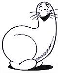 Al Capp's loveable Shmoo from his L'il Abner comic strip