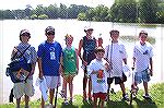 A line up of the winners for Most Fish and Largest Fish in each age category for the Ocean Pines Anglers Club Kids Fishing Contest.
L to R;   Hank Williams 10,  Timmy Patschorke 12, Maeve Donahue 7, 