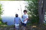 It is not the size that counts but the fact that you actually caught one as this young man displays at the Ocean Pines Anglers Club Kids Fishing Contest.