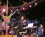 
Photo of of musicians on the Carousel at the Philadelphia Flower Show --
by Judy Duckworth on 3/7/11.
Theme of Show:  "SPRINGTIME IN PARIS."