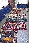 Some of the hooked rugs on display at the Dunes Hotel during the Hooker Meeting.