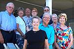 Shown on the Yacht Club deck are the  "BRAVO, Maestro!" Mid-Atlantic Symphony campaign winners from the Ocean City/Ocean Pines area: Front Row: Kate McQueen and Diane Weyman-(seventh prize:brunch for 