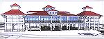 Conceptual view of proposed new Yacht Club -- parking side view.