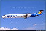 Photo of MD-83 in flight.  This is the aircraft that serves the Salisbury - Orlando run for Allegiant Air.