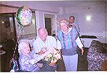 Former Ocean Pines resident Rose Kowalski celebrated her 100th birthday at the Berlin Nursing Home. Rose is seen here with friends Jack & Andrea Barnes.
