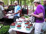 Photo by Judy Duckworth- Farmer's Market, White Horse Park, OP on opening day, Saturday, 5/26/12.