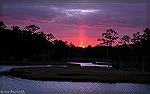 Sunset from our upper deck on Manklin Creek, looking across to Jakes Gut. 11/24/2012.