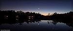 Moon Over Manklin. Shot from out deck on Manklin Creek, 12/14/2012. Wider Angle view.