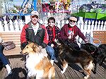 Shown at the Humane Society Dog Walk at Ocean City are Jack Barnes and Tobi, Vicki and Dick Stafford and dogs Willy and Abby.