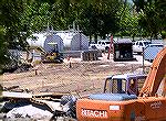 Relocated fuel tanks at the Yacht Club Marina.