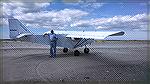 Bill Haag enjoys a flight to one of Atlantic coasts barrier islands in plane that he built himself in his Ocean Pines garage.