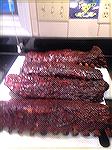 Slow cooked BBQ Babybacks right off the Big Greenegg